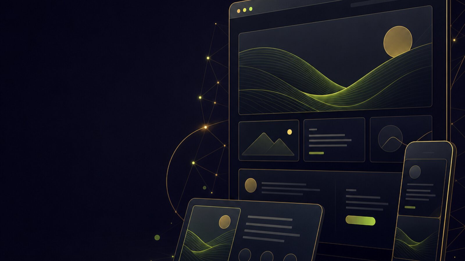 Abstract website layout για δωρεάν ιστοσελίδα επιχείρησης